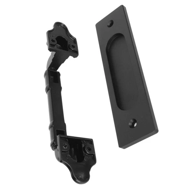 Slim maniglia per fienile nero - design a filo per porte scorrevoli