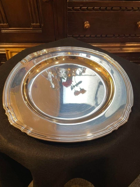 Dessous-de-bouteille Christofle En Argent - Forme Cœur - Diamètre 3,5 Pouces - Neuf Avec étiquettes