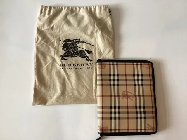 Burberry Haymarket Classic Nova Check iPad Tablet Case Carrier Tech Accessory