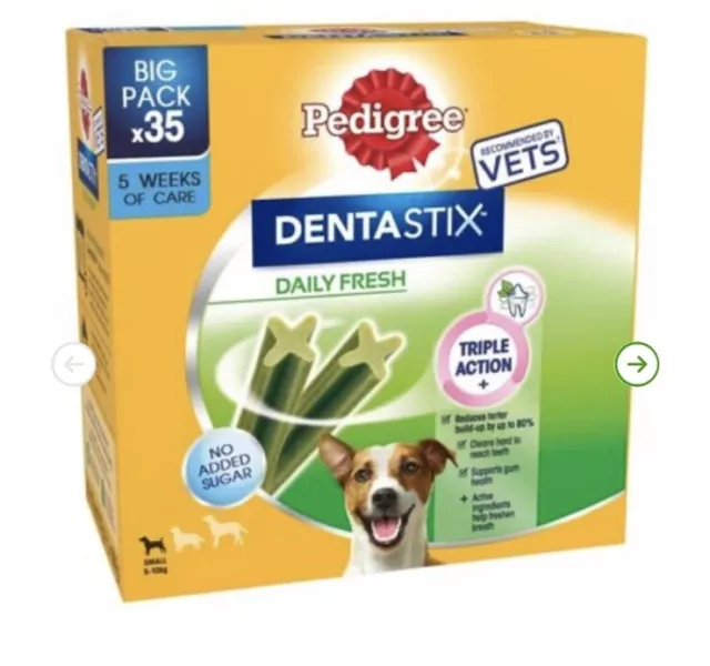 Pedigree Dentastix Fresh, Daily Dental Chews for Small Dogs - Pack Of 35