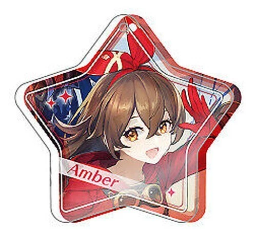 Genshin Impact Jewel Acrylic Strap Pendant: Amber