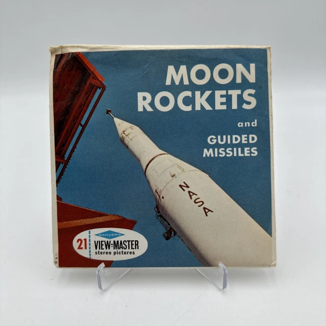 View Master B656, Moon Rockets and Guided Missiles, Sawyer's, 3 Reel Set