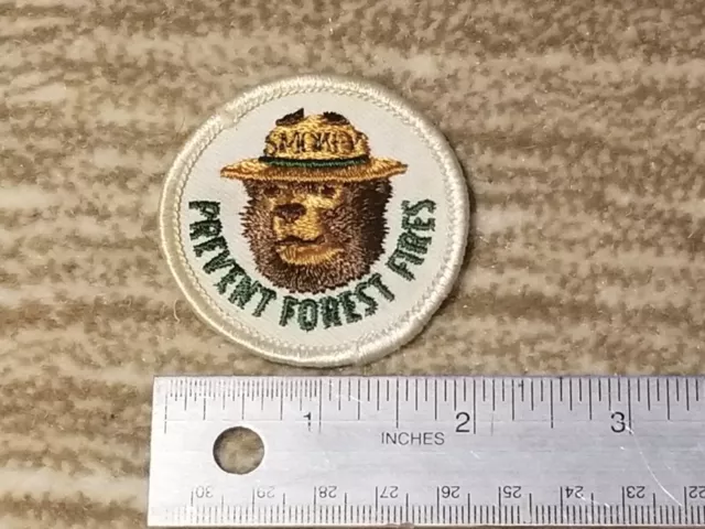 Vintage Smokey the Bear PREVENT FOREST FIRES embroidered Patch