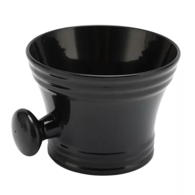 Shaving Bowl Black Plastic Large Capacity Comfortable Grip Portable Sha HOM