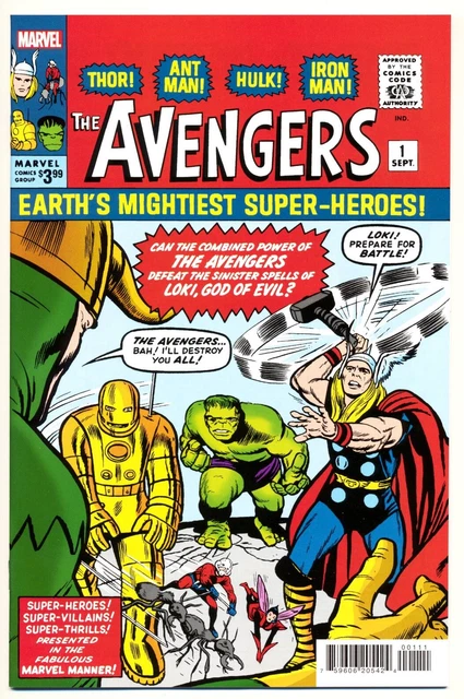 AVENGERS #1 NM, Facsimile Edition, Marvel Comics 2023