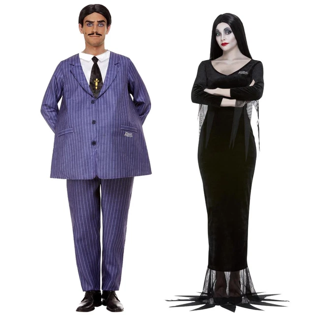 Rubie's Offizielles Wednesday Addams Kinderkostüm – Größe S, Schwarzes Gothic-Kleid