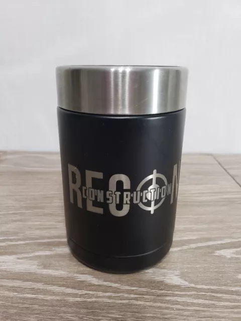 Branded RTIC Can Cooler 12oz, Koozie Vacuum Insulated - Stainless Steel