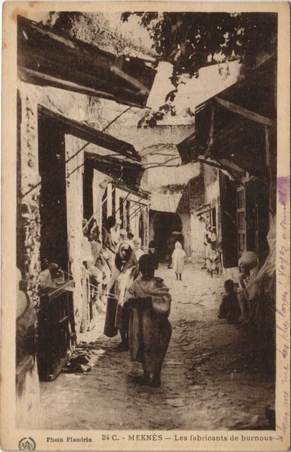 CPA AK MOROCCO MEKNES Burnus Manufacturers Flandrin (38077)
