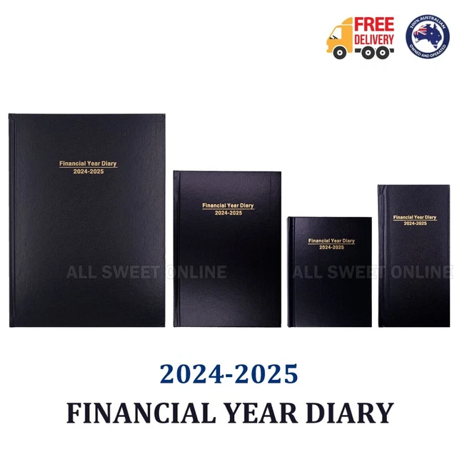 2024 2025 FINANCIAL Year Diary Day To Page / Week To Page A4 A5 A6