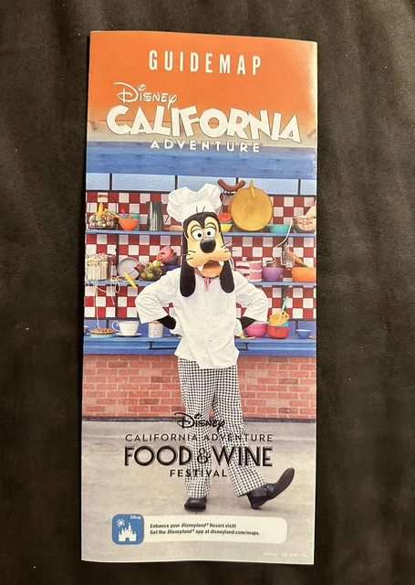 DISNEY CALIFORNIA ADVENTURE Park Guide Map - March 2023 Food & Wine