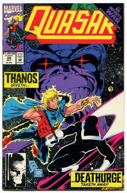 Quasar 39 VF/NM 9.0 Thanos 3715 Marvel 1992