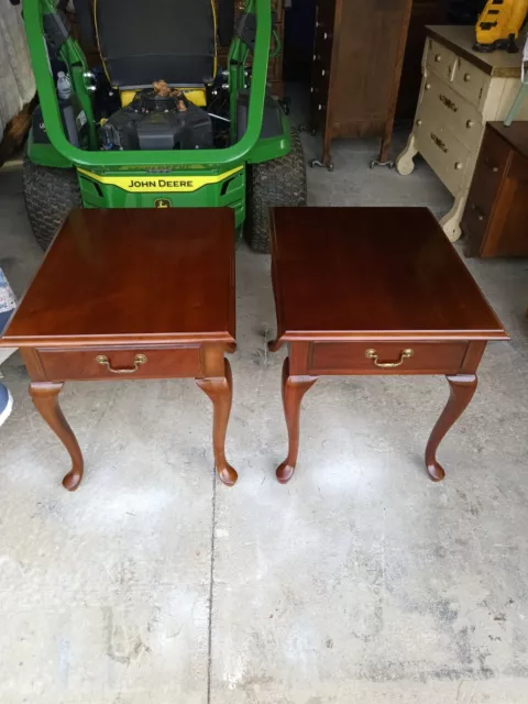 Impressions By Thomasville Set Of Cherry End Tables