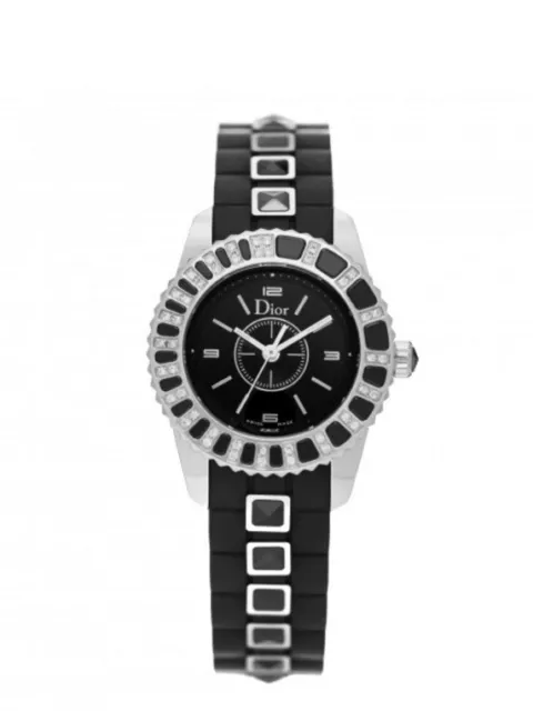 Christian Dior Christal 28mm Diamond Bezel Watch Authenticated