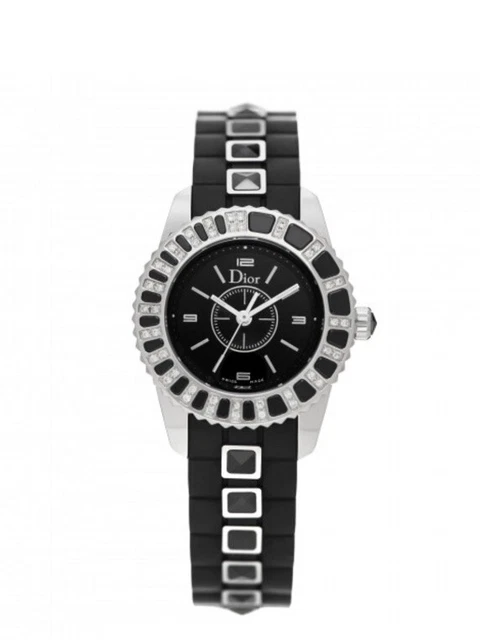Christian Dior Christal 28mm Diamond Bezel Watch Authenticated