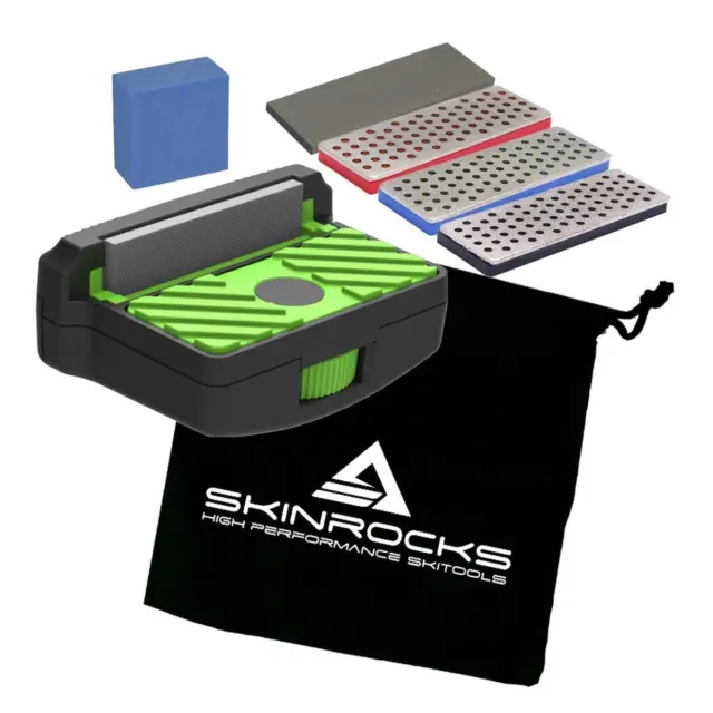 SkinRocks Elite X EDGE Care Kit Ski Snowboard Kantenschleifer Set 90°-85°