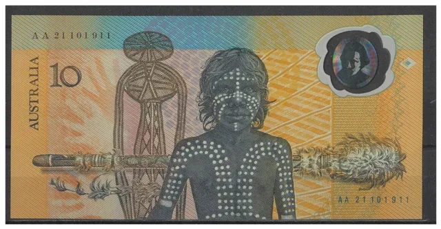 Australia 1988 Aboriginal $10 AA Banknote A01(a) Collectors Issue Dated UNC#5-80