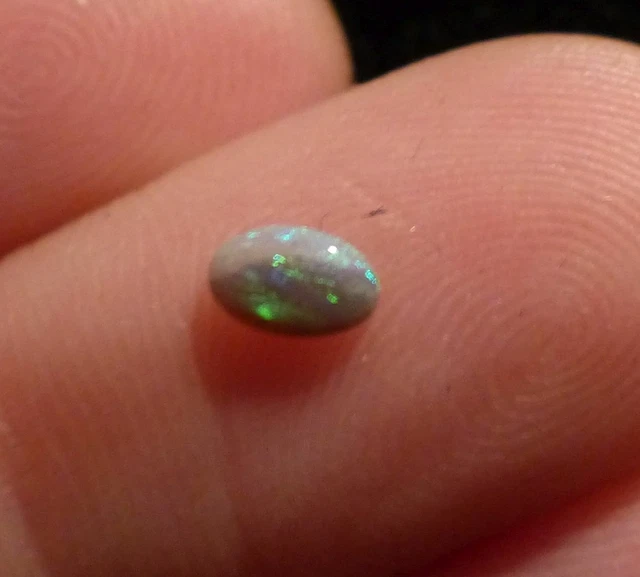 Opale Noire Lightning Ridge Australie 0.65 Carats - Naturelle Non Traitée - Neuf Avec étiquette