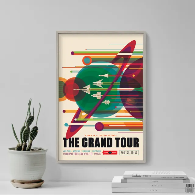Jupiter, The Grand Tour - Space Tourism Poster, Art Print, Painting, Artwork