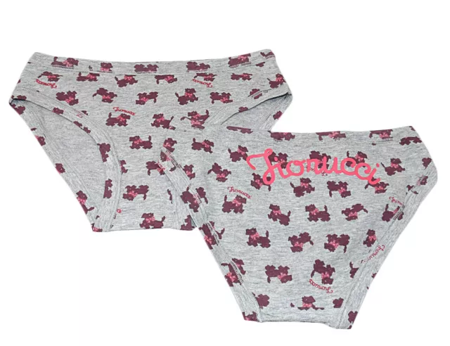 SLIP mutanda mutandina bambina fiorucci grigio cotone