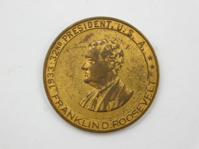 1933 Franklin Roosevelt 32th President Commemorative Medal / Token