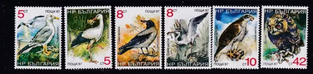 Bulgarien Michel 3689-3694 (Vögel 1988) postfrisch ** MNH