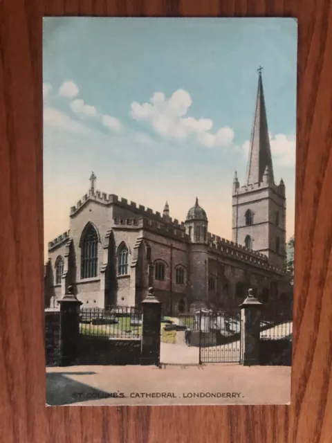 St. Columb’s Cathedral. Londonderry. Postcard.