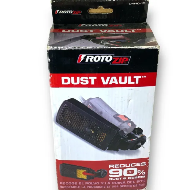 RotoZip Dust Vault Dust Control Vacuum Attachment for Dustless Indoor Remodeling