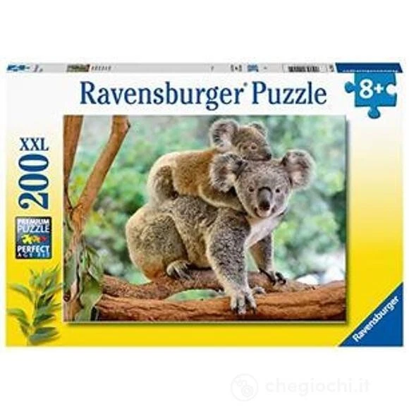 Puzzle Ravensburger Koala 200 Pezzi - Puzzle XXL 49x36 Cm Per Bambini Da 8 Anni