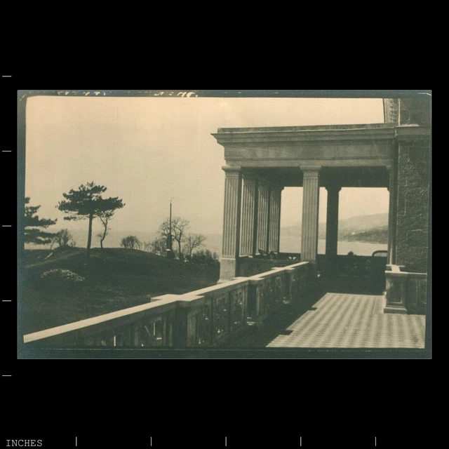 Old Vintage Photo PALACE MANSION OVERLOOKING OCEAN