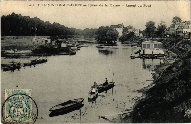 CPA AK Charenton Rives de la Marne, Amont du Pont FRANCE (1282193)