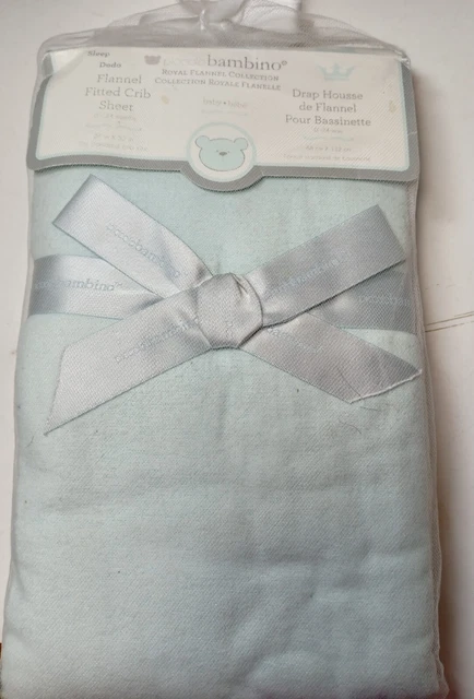 Sábana ajustada de franela 100 % algodón para bebé 27 x 52 esquinas elásticas extra profundas azul