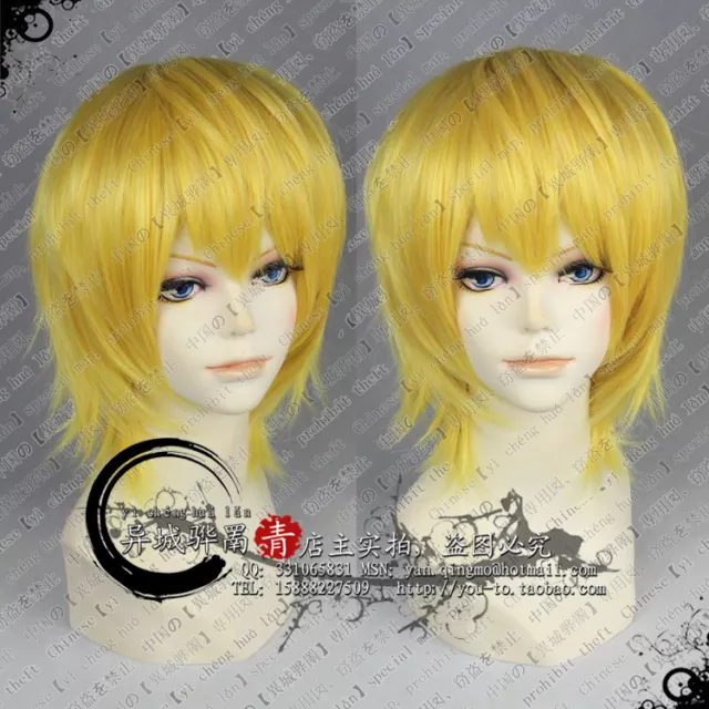 Hunter × Hunter Kurapika Anime Cosplay party Wig