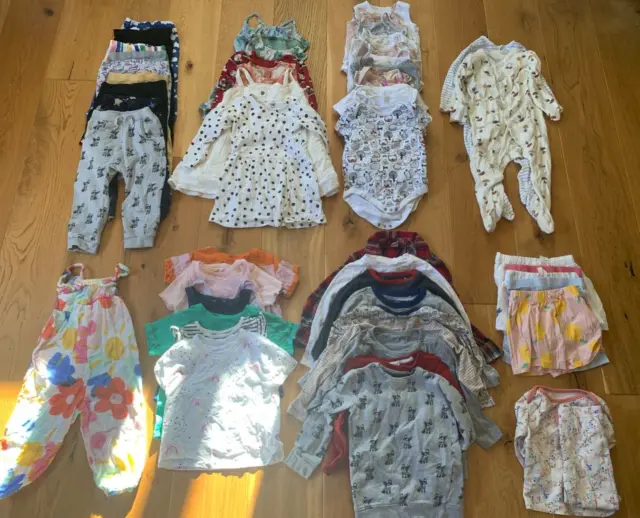 18-24 Months Girls Baby Clothes, Job Lot Bundle 2 *50+ Items* (Next, Mothercare)