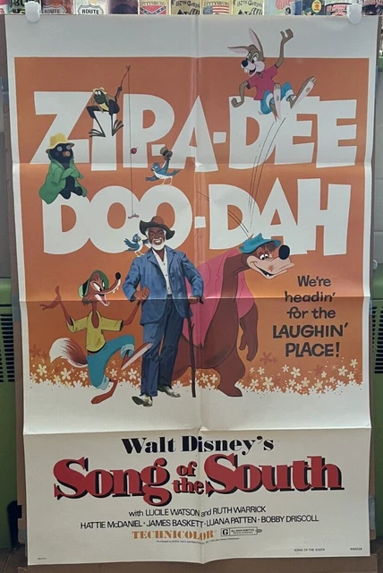 Walt Disney Song of the South Original Movie Poster Memorabilia Musical Comedy Walt Disney Song of the South Original Movie Poster Memorabilia Musical Comedy