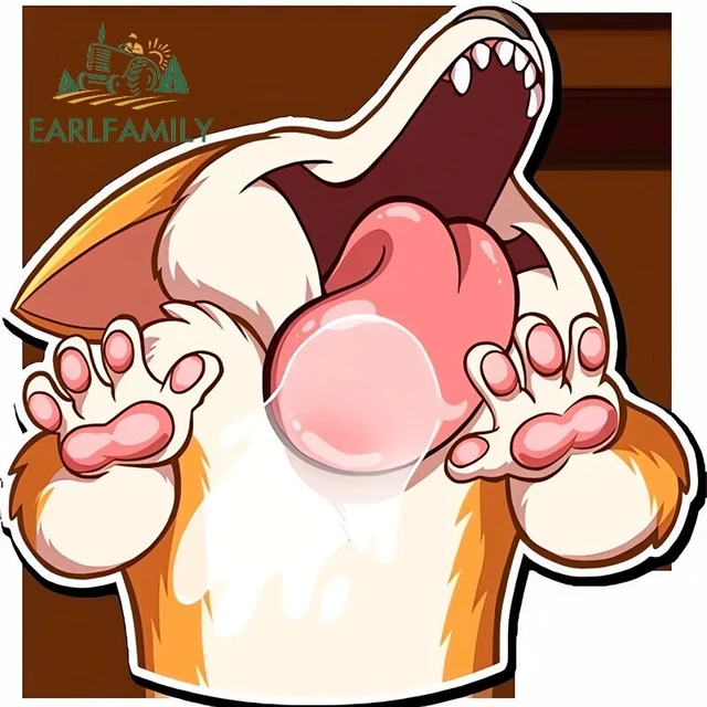 EARLFAMILY 5.1” Interesting Dog French Bulldog Car Sticker Vinyl Laptop RV Decal