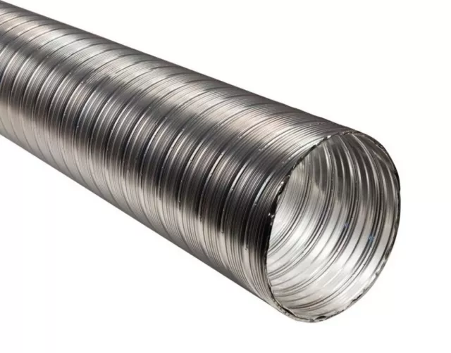 Tiro de Chimenea Forro 80mm/1m Manguera Flexible Acero Inoxidable Tubo Metal