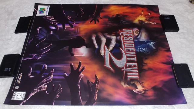 RESIDENT EVIL Nintendo 64 US Store Promo Poster Sony