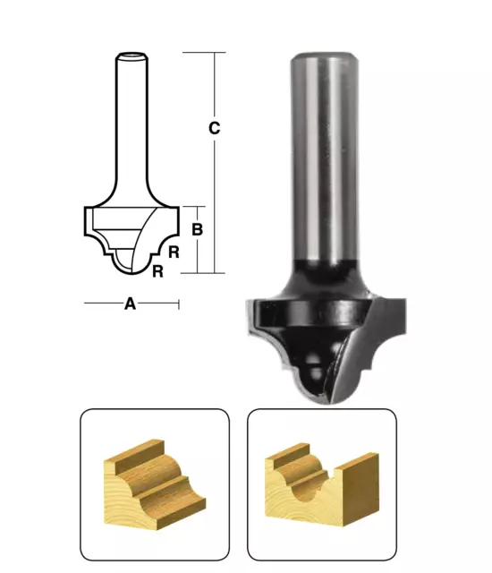Classical Router Bits no bearing | TC Series