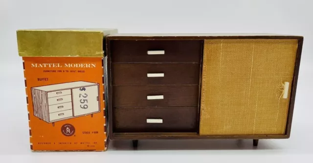 VINTAGE BARBIE 1958 Mattel Modern Buffet Stock 806 Made In Japan
