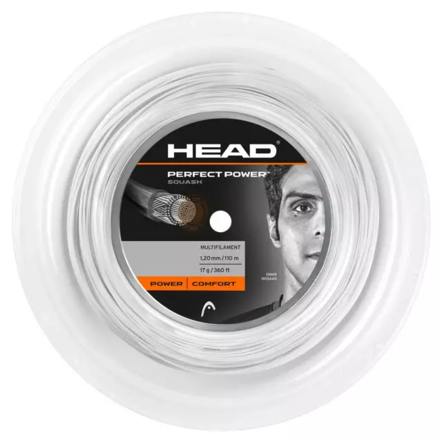 Head Perfect Power 17 1.20mm Squash Strings 110M Reel