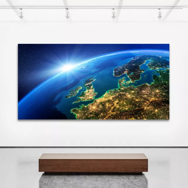 Leinwand Bild Planet Erde Abstrakt Universum Wandbild Xxl Bilder Kunstdruck All