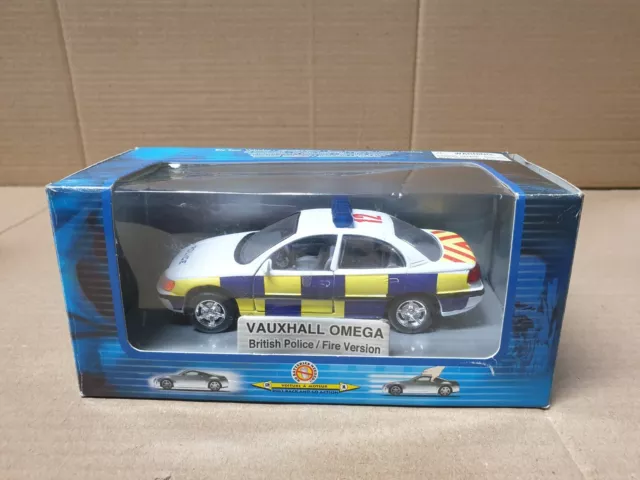 Diecast Vauxhall Omega Police Car Metallic Team Platinum Series Tins Toys