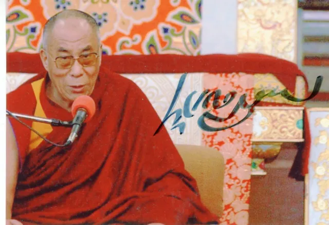 Dalai Lama Tenzin Gyatso ~ Signed Autographed Photo Cut ~ JSA LOA