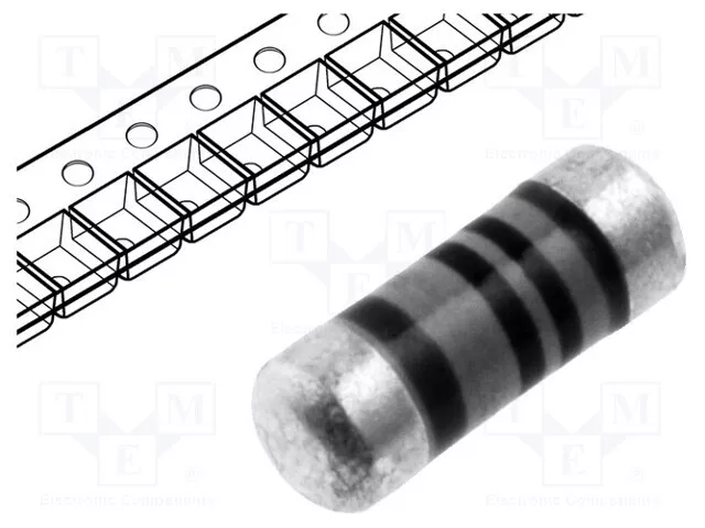 Résistance : Mince Film 0,4W SMD 1, 3kΩ ±1% SMM02040C1301FB300 Résistances Mini