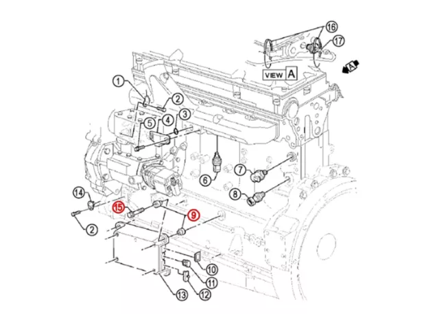 ECM Mounting Kit Detroit Diesel S60 (8 Isolators,4 Bolts) (23512307, 23512309) 3