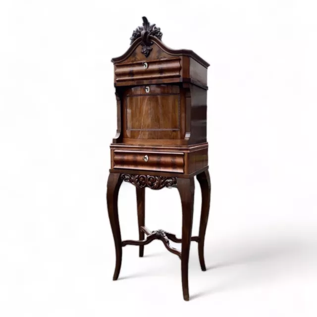 Barock Biedermeier Zierschrank Anrichte Louis Philippe Vertiko Barschrank um1850