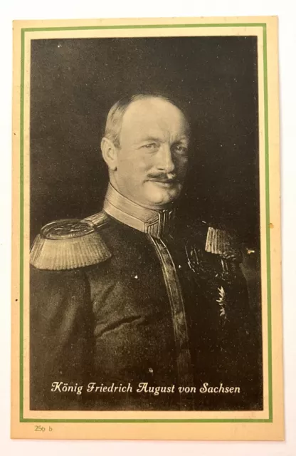 Ak König Friedrich August Von Sachsen *
