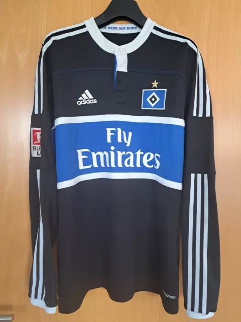 HSV Spielertrikot Hamburger SV Fussball Shirt Jersey Adidas Matchworn Trikot