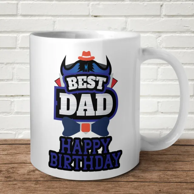 Miglior tazza papà felice compleanno numero uno regalo papà regalo per lui tè caffè divertimento