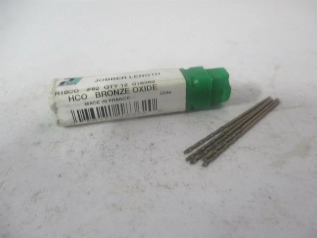 Precision Twist Drill (018362) #62 1-1/2" OAL 135° Cobalt Jobber Drill - Qty 5